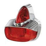 Feu arrière chrome/rouge, scooter Vespa125 (VBA1)