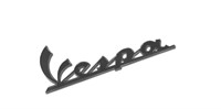 Emblème de face avant anthracite, Vespa 100 x 35 mm à coller