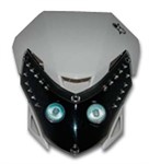Frontmaske weiss/schwarz halogen mit LED