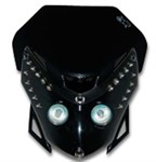Frontmaske schwarz/carbon halogen mit LED