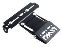 Support de plaque ajustable, alu noir, universel motos