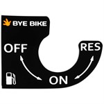 Aufkleber on-off-res Bye Bike Retro (Benzinhahn)