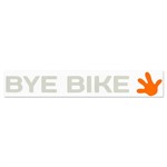 Autocollant "bye bike avec main" droite Autocollant "bye bike avec main" droite