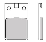 Bremsbeläge vorne Galfer organisch 31.6 x 52.1 x 5.5 mm