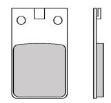 Bremsbeläge vorne Galfer organisch 31.6 x 52.1 x 5.5 mm