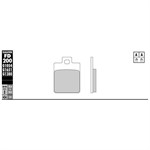 Mâchoires de frein Galfer pour scooter (paire) 35.6 x 49.0 x 7.0 mm Mâchoires de frein Galfer pour scooter (paire) 35.6 x 49.0 x 7.0 mm