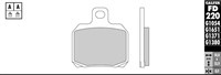 Mâchoires de frein Galfer pour scooter (paire) 50.8 x 53.9 x 8 mm Mâchoires de frein Galfer pour scooter (paire) 50.8 x 53.9 x 8 mm