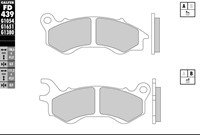 Bremsbelag Galfer Sinter-Scooter (Paar) 108.6 x 41 x 8 mm/111.2 x 45 x 8 mm