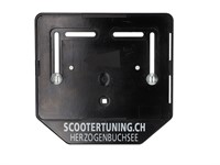 Nummernrahmen Scootertuning Moto Plastik schwarz