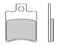 Plaquettes de frein avant/derrière organiques 39.7 x 49.5 x 5.5 mm