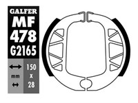 Plaquettes de frein Galfer 150x28mm (comme Yamaha 3ML-XF533-00)