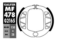 Bremsbacken Galfer 150x28mm (wie Yamaha 3ML-XF533-00) Bremsbacken Galfer 150x28mm (wie Yamaha 3ML-XF533-00)