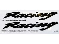 Autocollant Racing noir 16cm Autocollant Racing noir 16cm