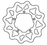 Bremsscheibe Galfer Wave Disc vorne/hinten, 175/73/4mm Bremsscheibe Galfer Wave Disc vorne/hinten, 175/73/4mm