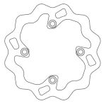 Disque de frein avant GALFER Wave 220/105/4,2mm Disque de frein avant GALFER Wave 220/105/4,2mm