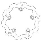 Disque de frein GALFER Wave Disc arriére 210/109/5mm Disque de frein GALFER Wave Disc arriére 210/109/5mm