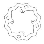 Disque de freins Galfer W 240/118/3mm Disque de freins Galfer W 240/118/3mm