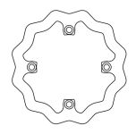 Disque de freins Galfer W 220/122/4mm Disque de freins Galfer W 220/122/4mm