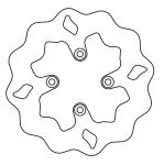 Bremsscheibe Galfer Wave Disc W 160/45/3mm Bremsscheibe Galfer Wave Disc W 160/45/3mm