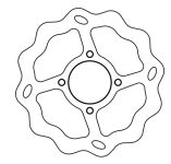 Bremsscheibe Galfer Wave Disc W 160/45/3mm Bremsscheibe Galfer Wave Disc W 160/45/3mm
