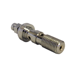 Vis banjo avec purge pour durite aviation, M10x1.25mm avec double raccord