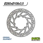 Disque de frein NG 260/108/3.5mm 6 trou Disque de frein NG 260/108/3.5mm 6 trou