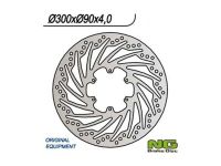 Disque de frein NG 300/90/4mm 6 trous, vélomoteurs Disque de frein NG 300/90/4mm 6 trous, vélomoteurs