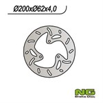 Bremsscheibe NG 200/62/4mm 3 Loch Bremsscheibe NG 200/62/4mm 3 Loch