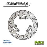 Disque de frein NG 250/108/3.5mm 6 trou Disque de frein NG 250/108/3.5mm 6 trou