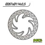 Disque de frein NG 267/114/3.5mm 6 trou Disque de frein NG 267/114/3.5mm 6 trou