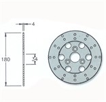 Disque de frein NG 180/34/4.0mm 3 trou