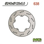 Disque de freins NG Brake Disc 240/125/5mm (5 trou) Disque de freins NG Brake Disc 240/125/5mm (5 trou)