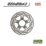 Disque de freins NG 200/58/4mm 5 trou Disque de freins NG 200/58/4mm 5 trou