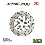 Disque de freins NG 218/42/4mm 5 trou