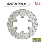 Disque de freins NG 267/118/4mm 6 trou