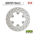 Disque de freins NG 267/118/4mm 6 trou Disque de freins NG 267/118/4mm 6 trou