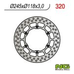 Disque de freins NG 245/118/3mm 6 trou Disque de freins NG 245/118/3mm 6 trou