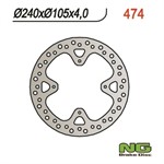 Disque de freins NG 240/105/4mm 4 trou