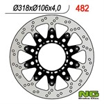 Disque de freins NG 318/106/4mm 6 trou