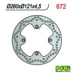 Disque de freins NG 260/121/4.5mm 4 trou Disque de freins NG 260/121/4.5mm 4 trou