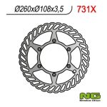 Disque de freins NG 260/108/3.5mm 6 trou Disque de freins NG 260/108/3.5mm 6 trou