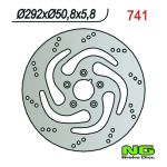 Disque de freins NG 292/50/5.8mm 5 trou