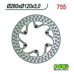 Disque de freins NG 260/120/3mm 6 trou Disque de freins NG 260/120/3mm 6 trou