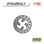 Disque de frein NG 160/60/2.5mm 4 trou Disque de frein NG 160/60/2.5mm 4 trou
