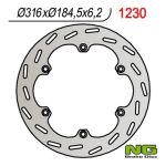 Disq. de freins NG 316/184.5/6.2mm 6trou Disq. de freins NG 316/184.5/6.2mm 6trou