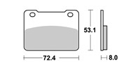 Bremsbelag Lucas MCB849 SRM (Paar)