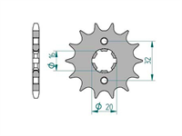 Ritzel Yamaha, YZR-R 125cc 4-t, 428/14Z Ritzel Yamaha, YZR-R 125cc 4-t, 428/14Z
