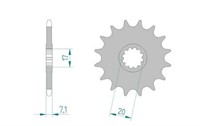 Pignon 11 dents 420, moteur Minarelli AM6 Pignon 11 dents 420, moteur Minarelli AM6