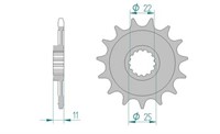 Ritzel Aprilia, RS 125cc 2-t 99-10, 520/15Z