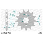 Pignon 13 dents type 428, moto Aprilia SX/RX 125, Mondial, Rieju